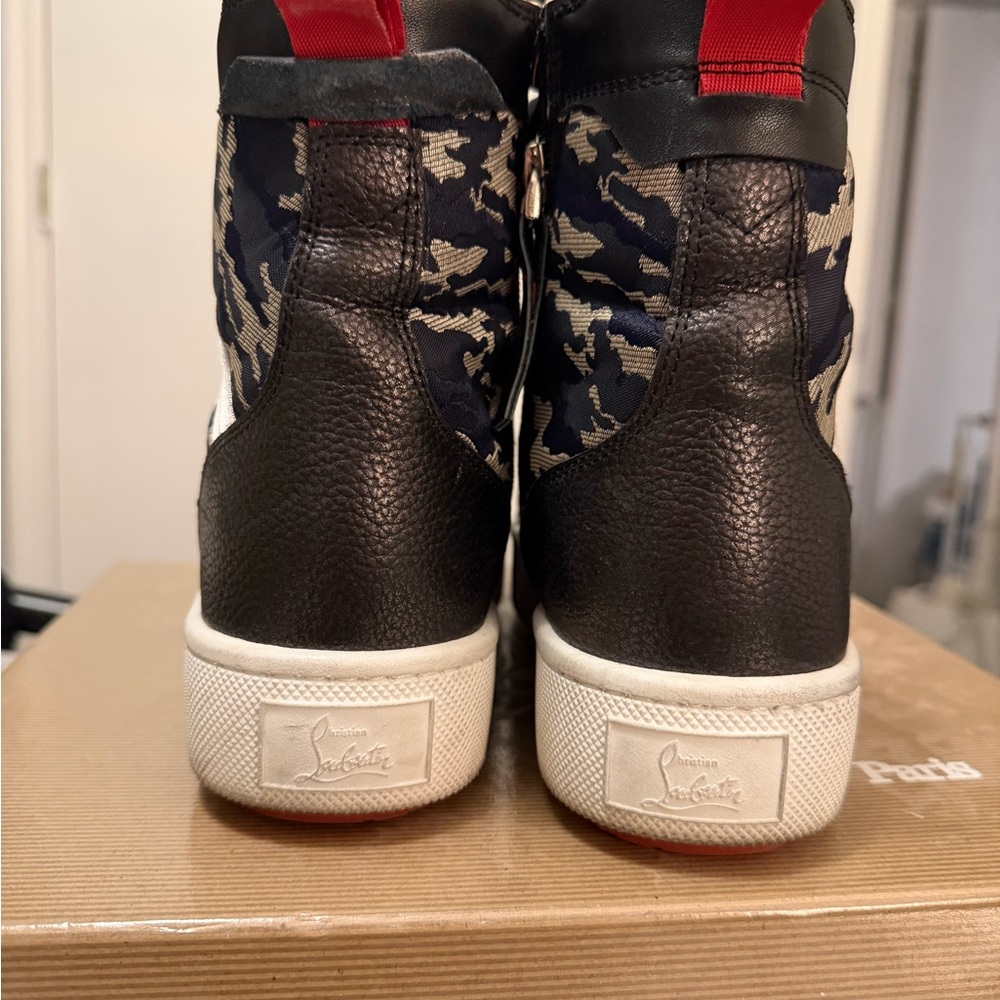 Louboutin studded high top sneakers sz 41 - Picture 6 of 11